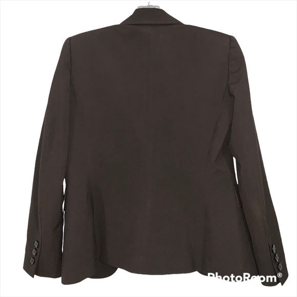 Tahari Arthur S. Levine size 4P chocolate brown blazer - Picture 12 of 12